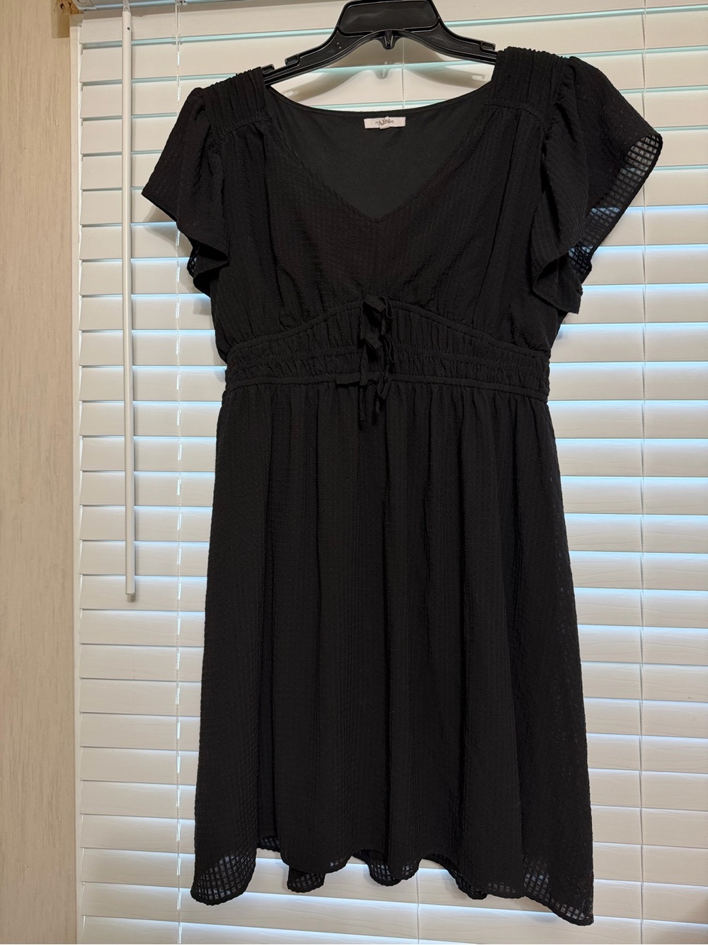 Maurice’s Women's Black Short Sleeve V-Neck Dress